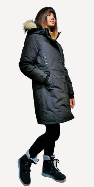 Пуховое пальто Charlotte (Женский; L; Black)